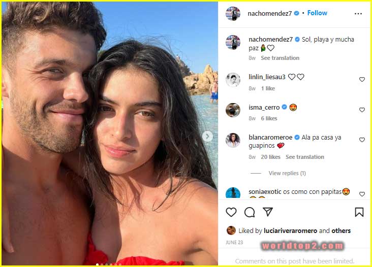 Lucia Rivera with her boyfriend