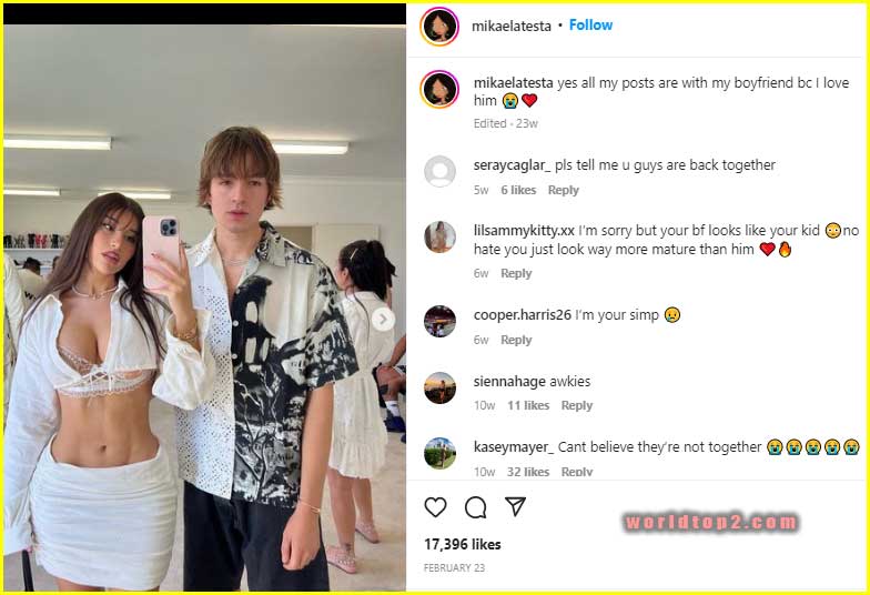 Mikaela Testa relationship