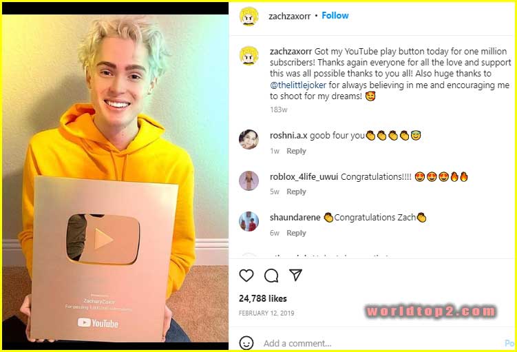 ZacharyZaxor youtuber