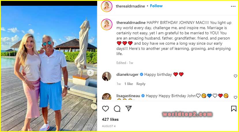 nadine caridi with her husband John Macaluso