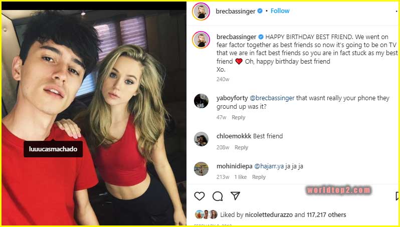 Brec Bassinger with her bestfriend