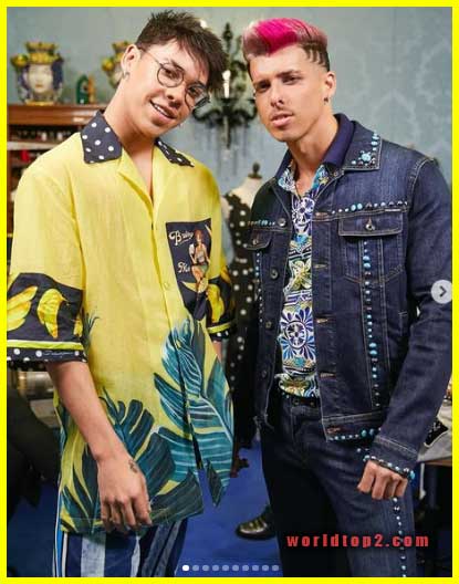 Jayden Croes with his brother