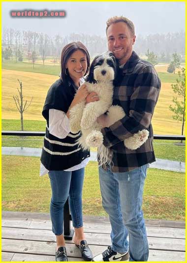 Justin Thomas with his girlfriend