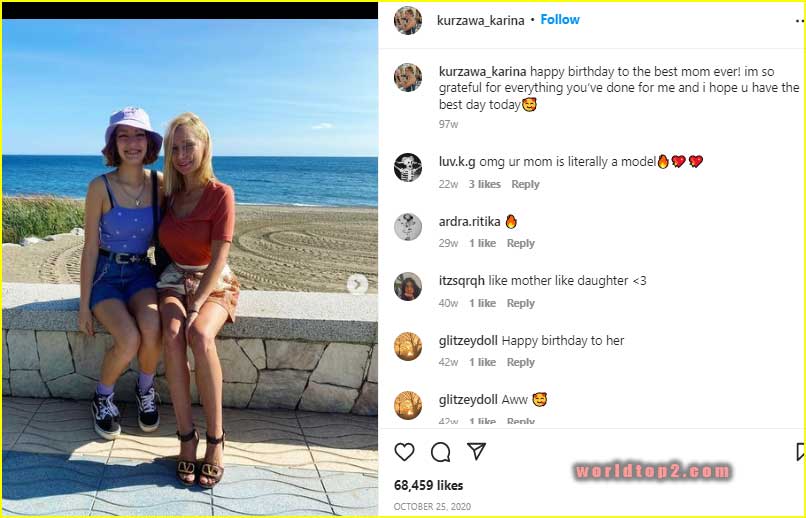 Karina Kurzawa with her mother