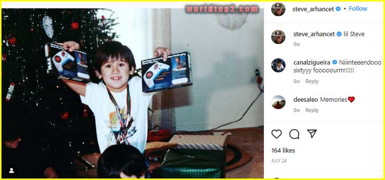 Steve Arhancet childhood photo