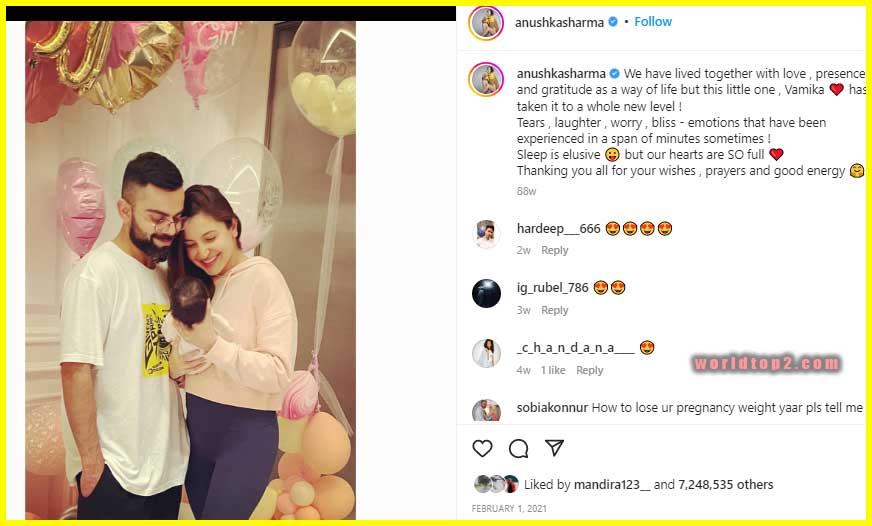 Anushka Sharma with her daughter and husband
