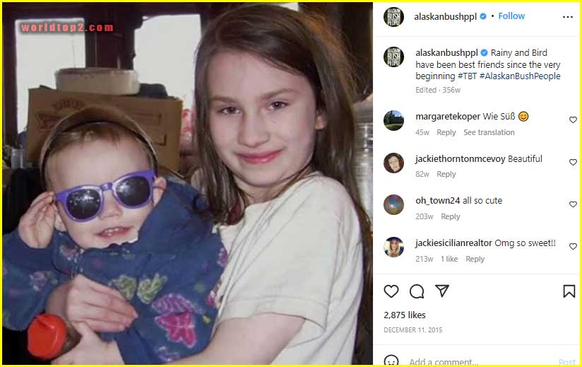 Bird Brown and Rain childhood photo