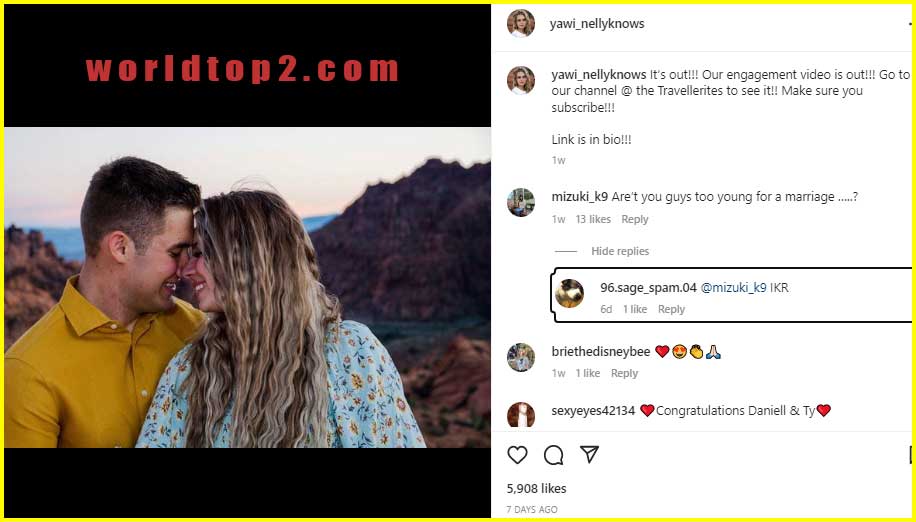 Daniell Tannerites with her boyfriend