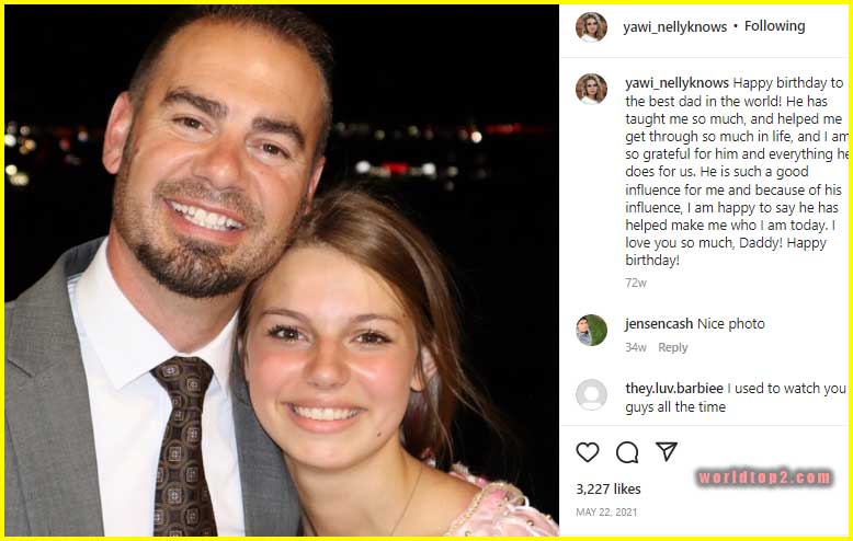 Daniell Tannerites with her father