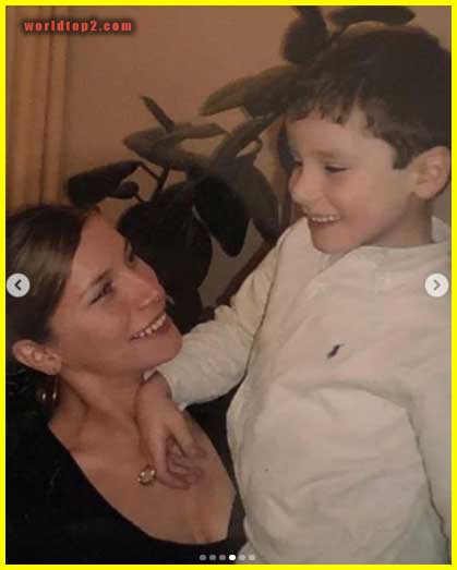 Iman Gadzhi childhood photo with his mother
