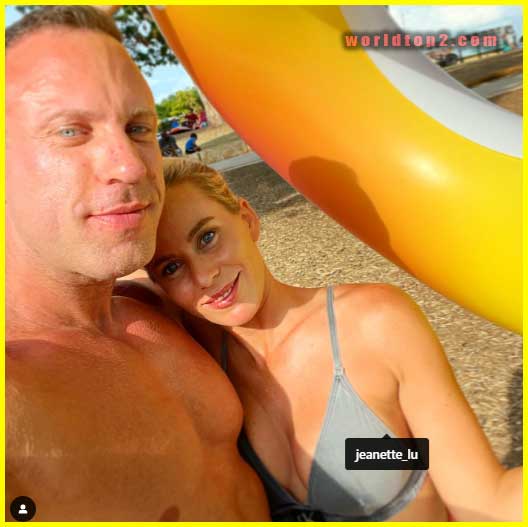 Knut Spildrejorde with his girlfriend Jeanette Lund