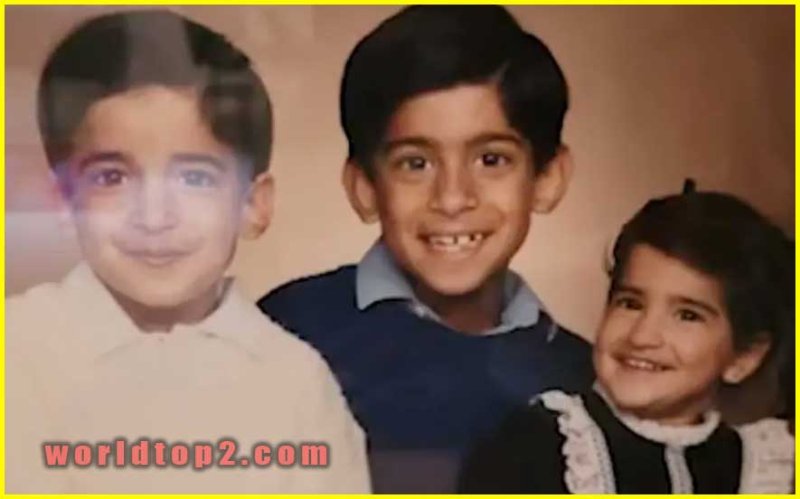 Rishi Sunak childhood photo with her siblings