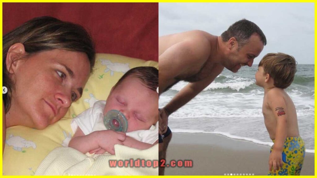 Aidan Chappell childhood photo with his parents