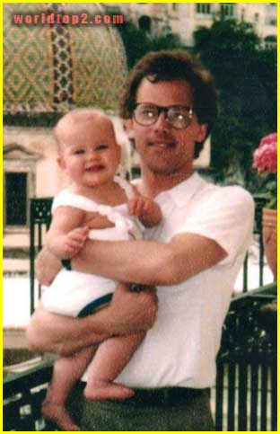 Allison Miller with her father