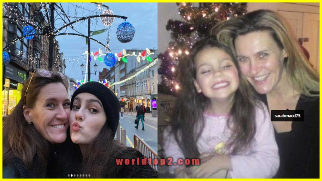 Emily Carey with her mother