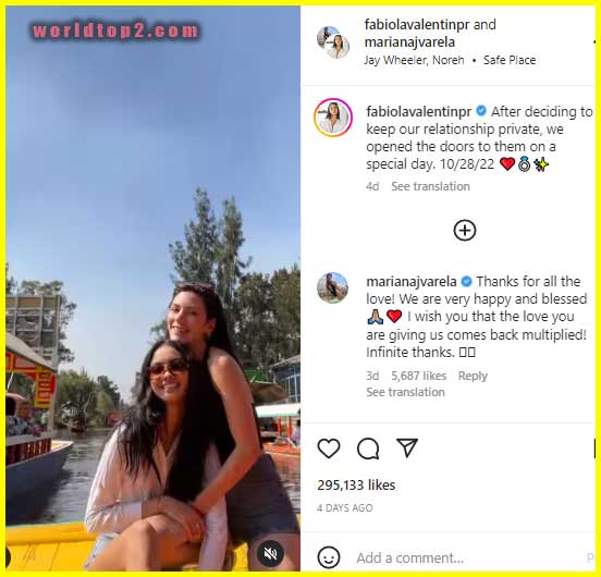 Mariana Varela marriage wedding