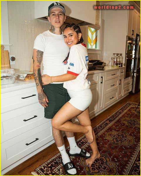 Vicblends with his girlfriend Kayte Portillo