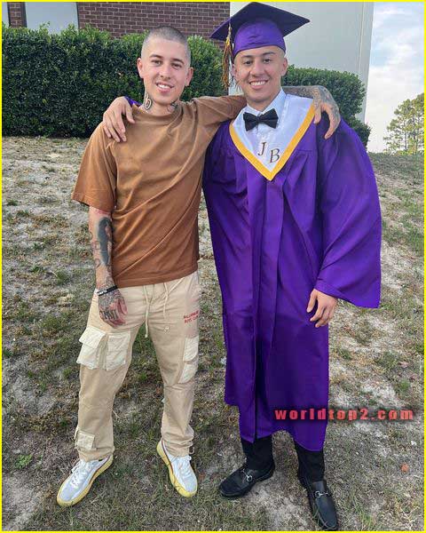 Vicblends with his younger brother