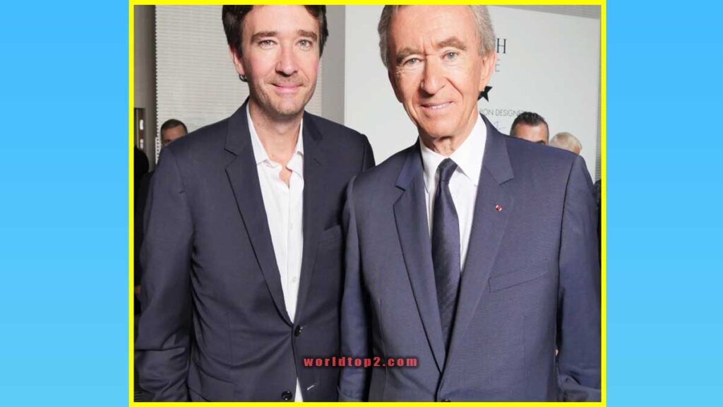 Antoine Arnault with his father