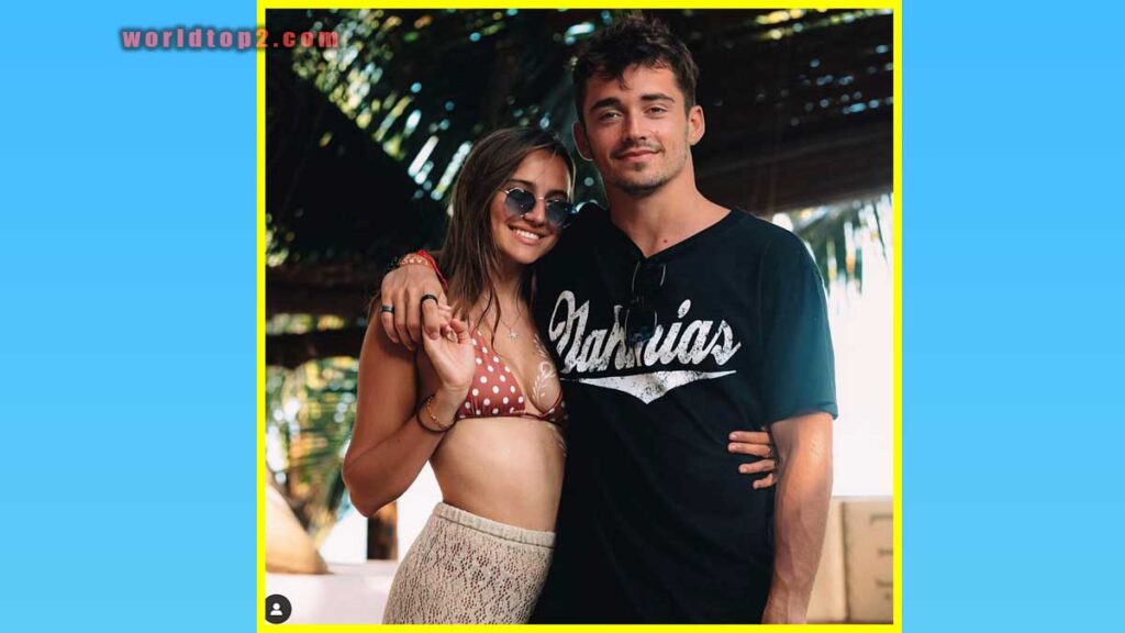 Charles Leclerc with his girlfriend