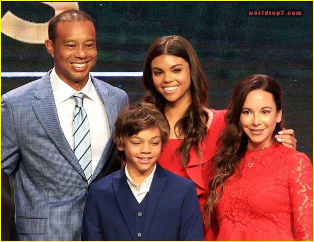 Charlie Woods family photo