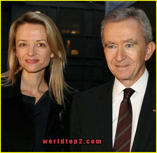 Delphine Arnault with her father