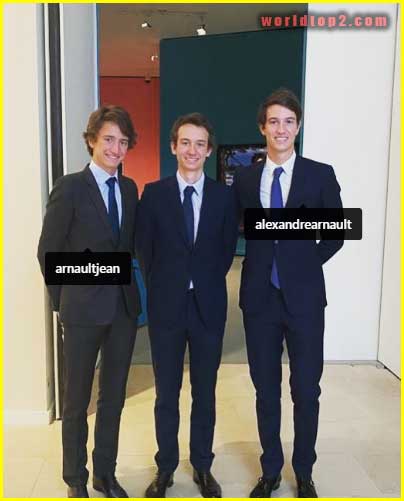 Frédéric Arnault with his brothers