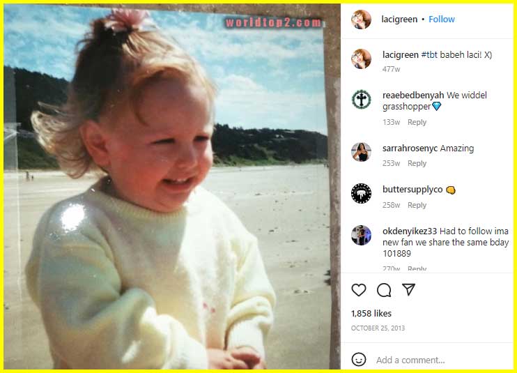 Laci Green childhood photo