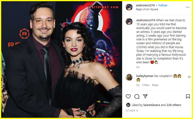 Lauren Lavera with her husband