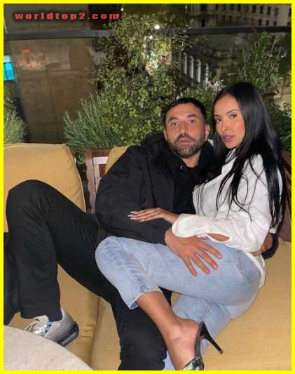 Maya Jama with Riccardo Tisci
