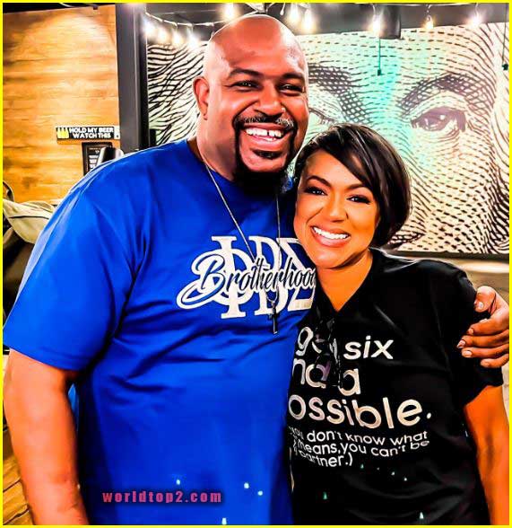 Tiffany Cross with her brother