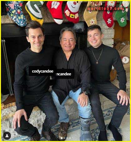 World Nomac with his father and brother