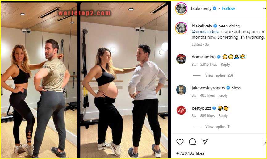 Blake Lively with her husband