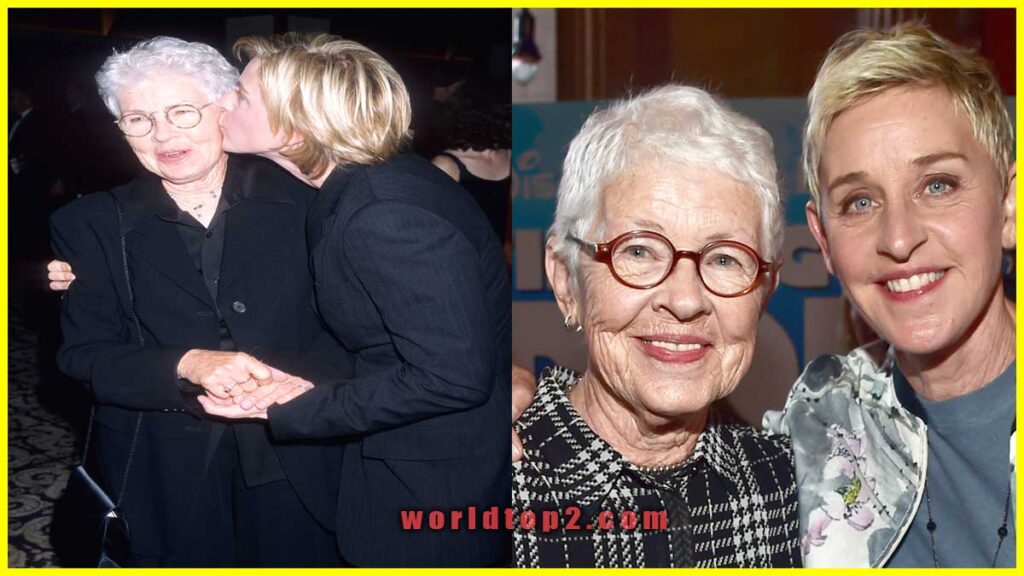 ellen degeneres with her mother