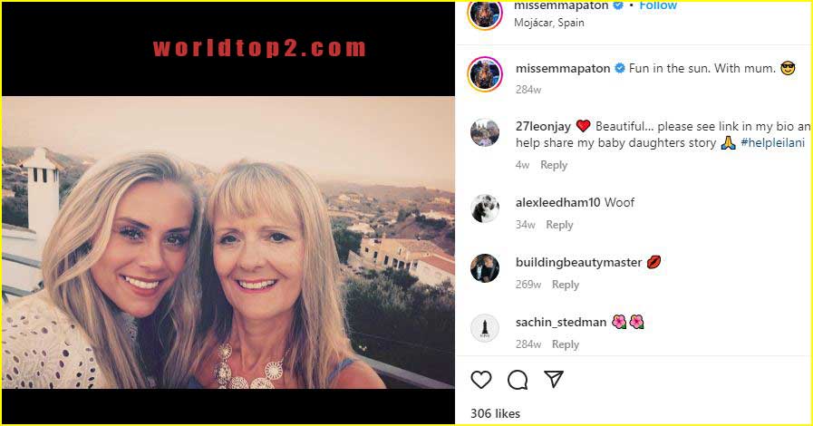 Emma Paton with her mother