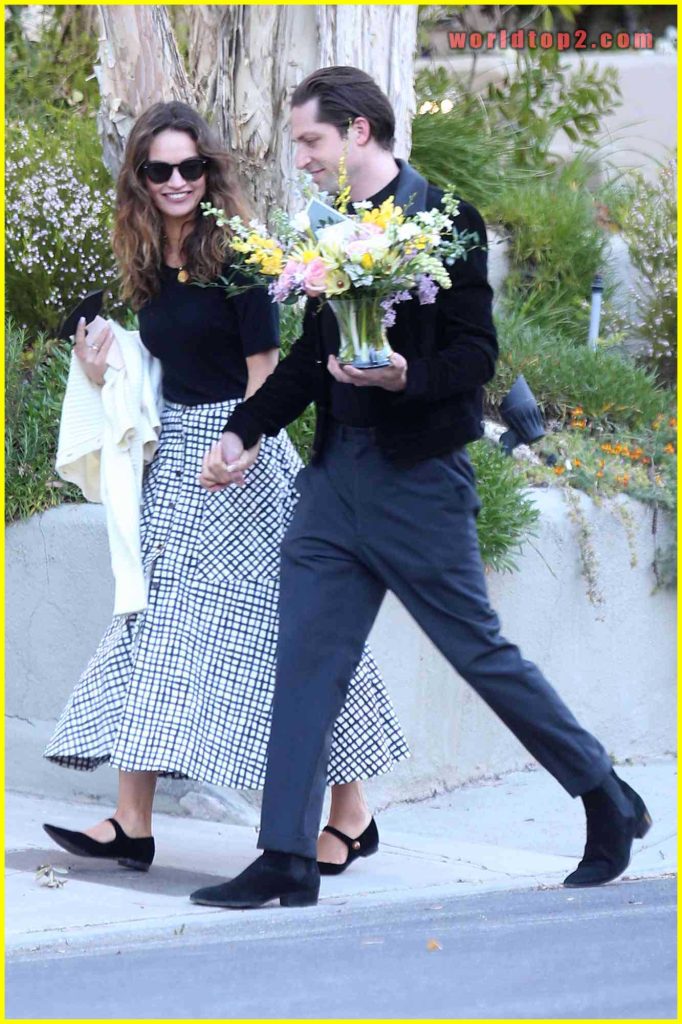 Lily James with Michael Shuman