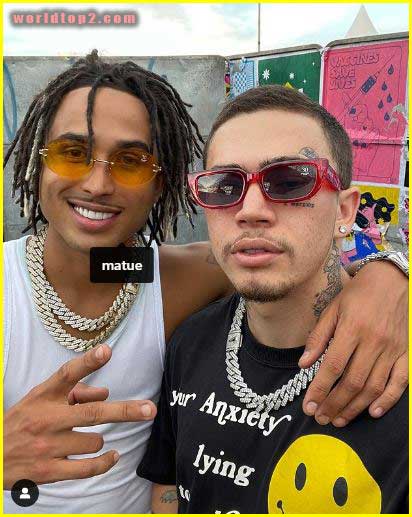 Whindersson Nunes with rapper matue