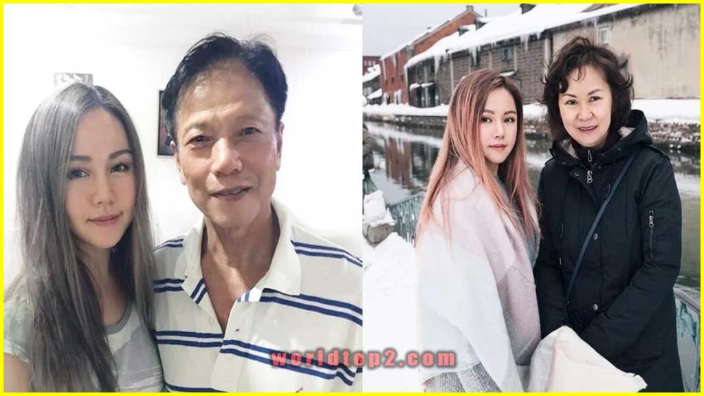 Chloe Ting with her parents