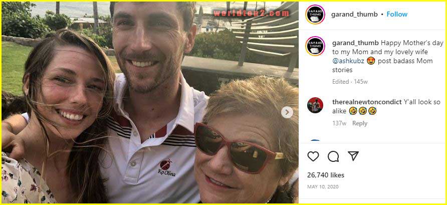 Garand Thumb with his wife and mom