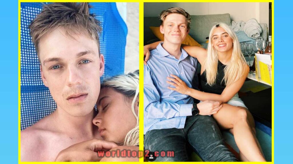 Caspar Lee with his wife Ambar Miraaj Driscoll