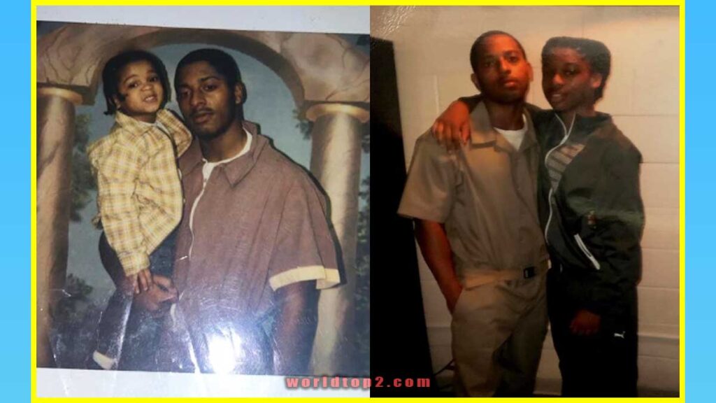 Damar Hamlin young age old photo with his father