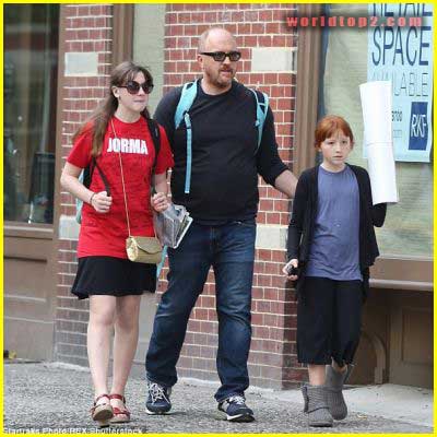 Kitty Szekely with her sister and father