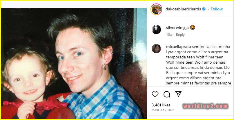 Dakota Blue Richards childhood photo