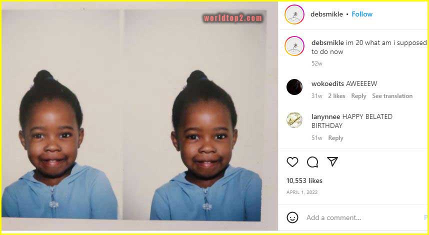 Deb Smikle childhood photo