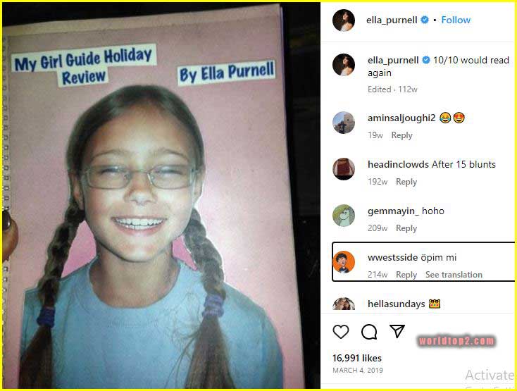 Ella Purnell young age old photo