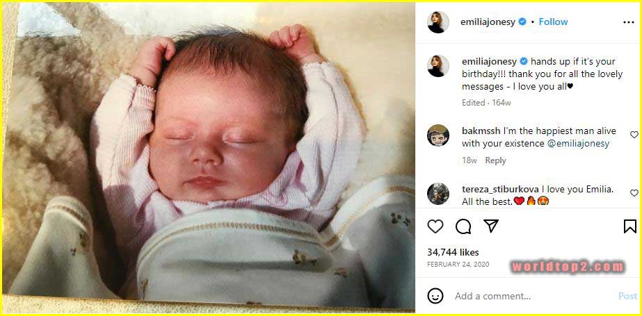 Emilia Jones childhood photo