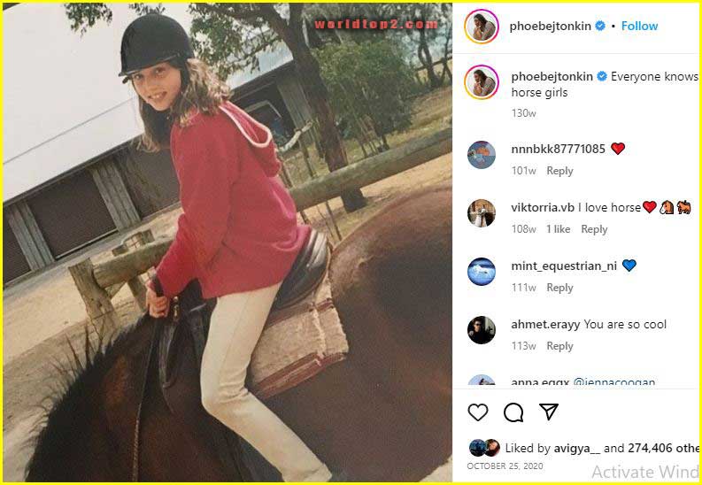 Phoebe Tonkin young age old photo riding horse