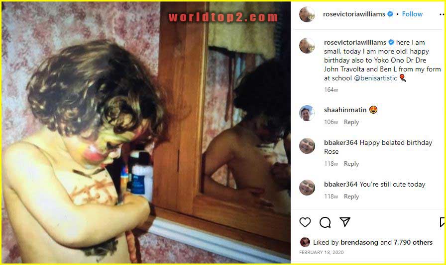 Rose Victoria Williams childhood photo