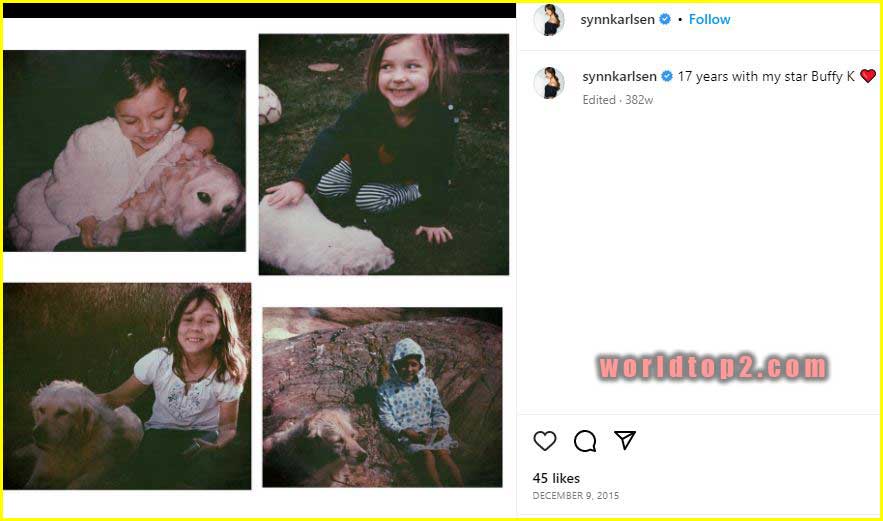 Synnøve Karlsen childhood photo