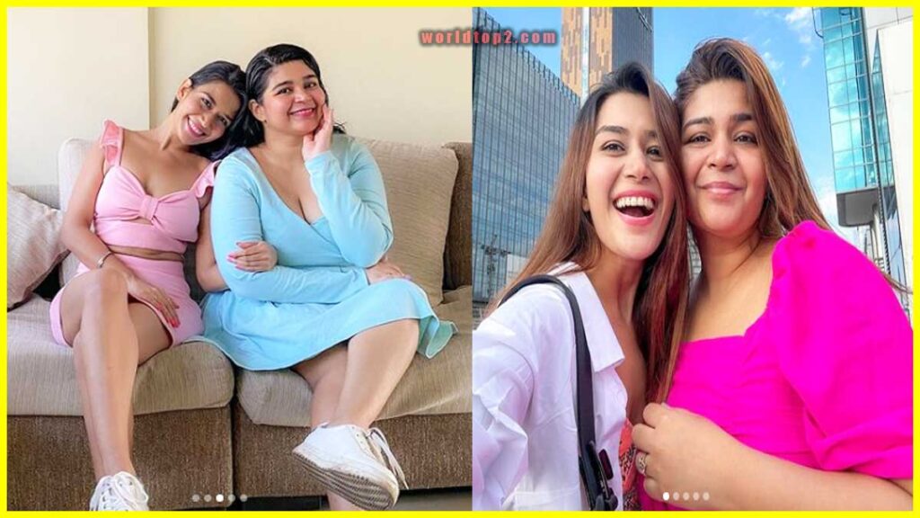 Dhruvi Nanda with her sister